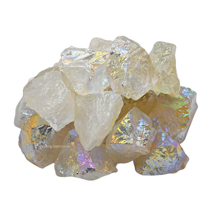 Amazing Gemstone Angel Aura Quartz Raw Crystals and Healing Stones, Natural Rocks for Meditation and DIY Raw Stones and Crystals (1 lb)