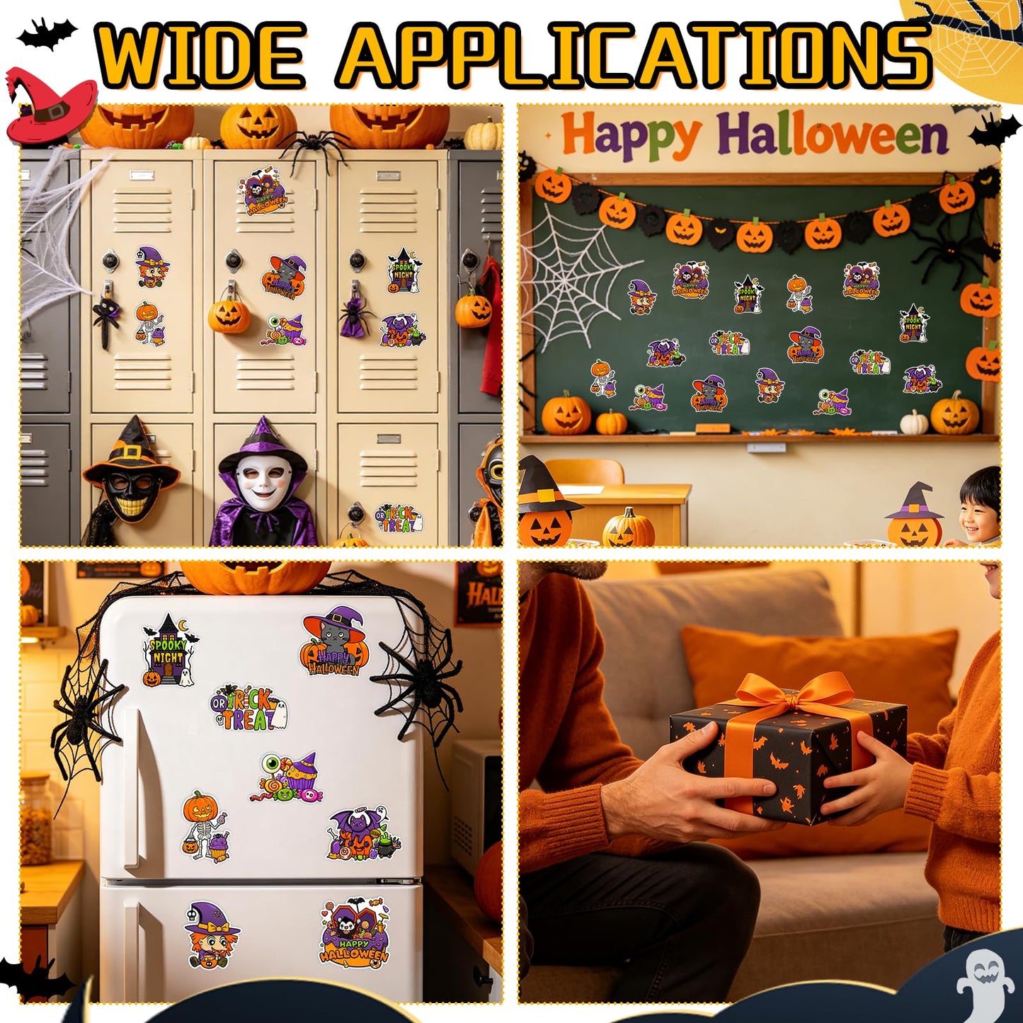 32 Pcs Halloween Crafts DIY Fridge Magnet Set Party Favors Decor Activity