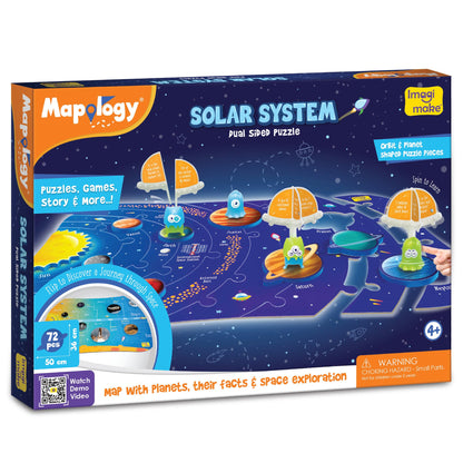 Imagimake Mapology Solar System for Kids | Educational Toys for Kids 5-7 | Space Toys | Puzzles for Boys & Girls Ages 4-8 | 6 Year Old Boy Gifts & Girl Gifts