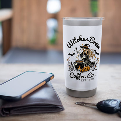 Halloween Witches Brew 20oz Travel Cup Bottle Spooky Coffee Stainless Steel Insulated Tumbler