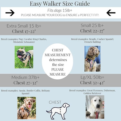 Lucky Love Dog No Pull Dog Harness, Adjustable and Easy to Walk, Cute Patterned Harness for Small Male & Female Dogs - Laguna, XS