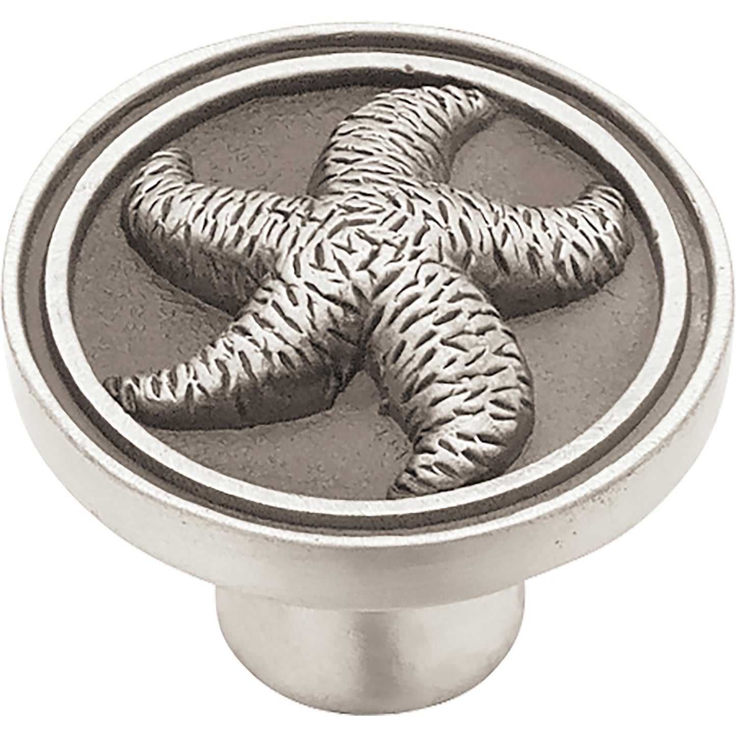 Franklin Brass 5 Pack Brushed Pewter Cabinet Knobs 1-7/16 inch (37mm) Kitchen Cabinet Handles and Drawer Knobs for Cupboards, Dressers, Furniture, Bathroom Vanity | Seaside Cottage