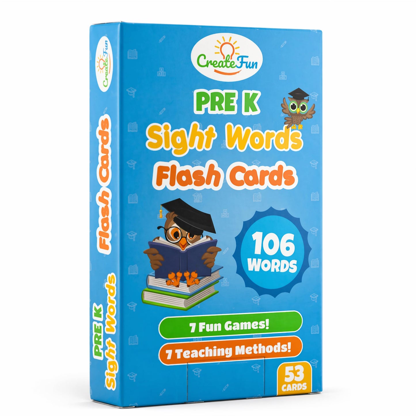 106 Sight Words Flash Cards Pre K for Ages 3-4, Dolch & Fry Sight Word Reading Games, Homeschool Supplies for Preschool with 7 Educational Game Ideas