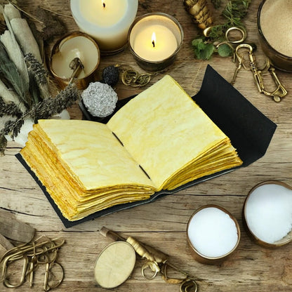 Leather Raven Journal Spooky Gifts For Women Raven Decor Grimoire Journal Witch Supplies Witchy Journal Witchcraft Supplies Gothic Journal Halloween Book Decor Gothic Notebook 10x7 Inch, 200 Page