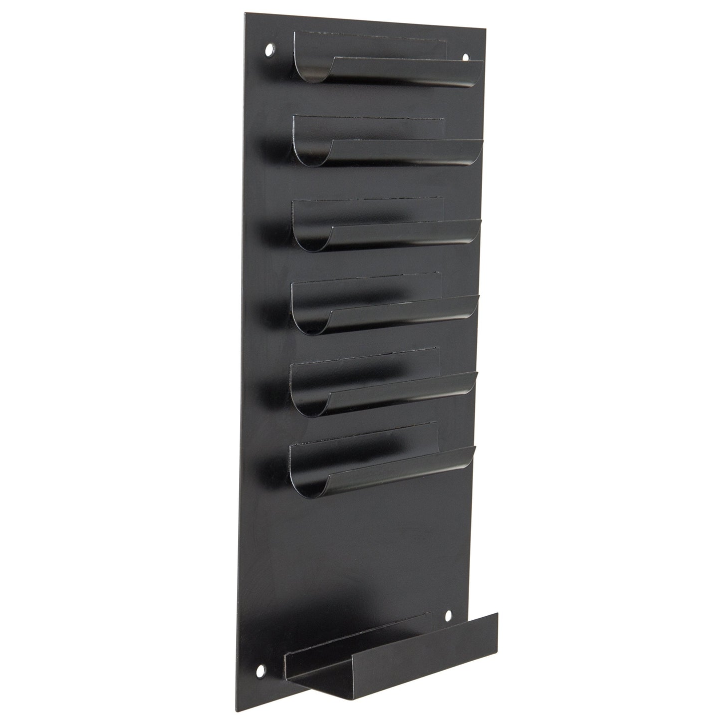 MyGift 2-Pack Vertical Whiteboard Dry Erase Marker Holder, 7-Slot Wall Mounted Organizer for Classroom Office Home, Black