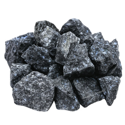 Amazing Gemstone 2 Pieces Larvikite Raw Crystals and Healing Stones, Natural Rocks for Tumbling and DIY Raw Stones and Crystals