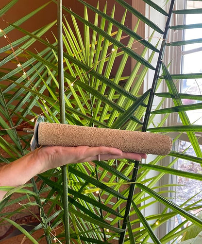 Polly's Pastels Nail Trimming & Beak Conditioning Safety Perch for Cockatiels, Cockatoos, Macaws, Parakeets, Budgies, Parrots and All Other Birds (Brown, Medium-1 1/4" Dia. x 8" Long)