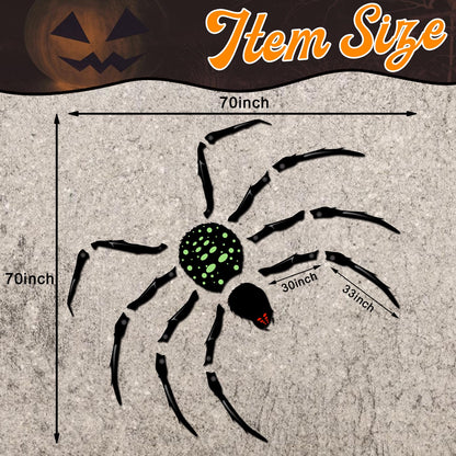 ROESIS 70" Halloween Garage Door Decorations Magnets Large Spider, Garage Door Halloween Decorations Magnetic Stickers for Garage Doors, Metal Surfaces, Cars
