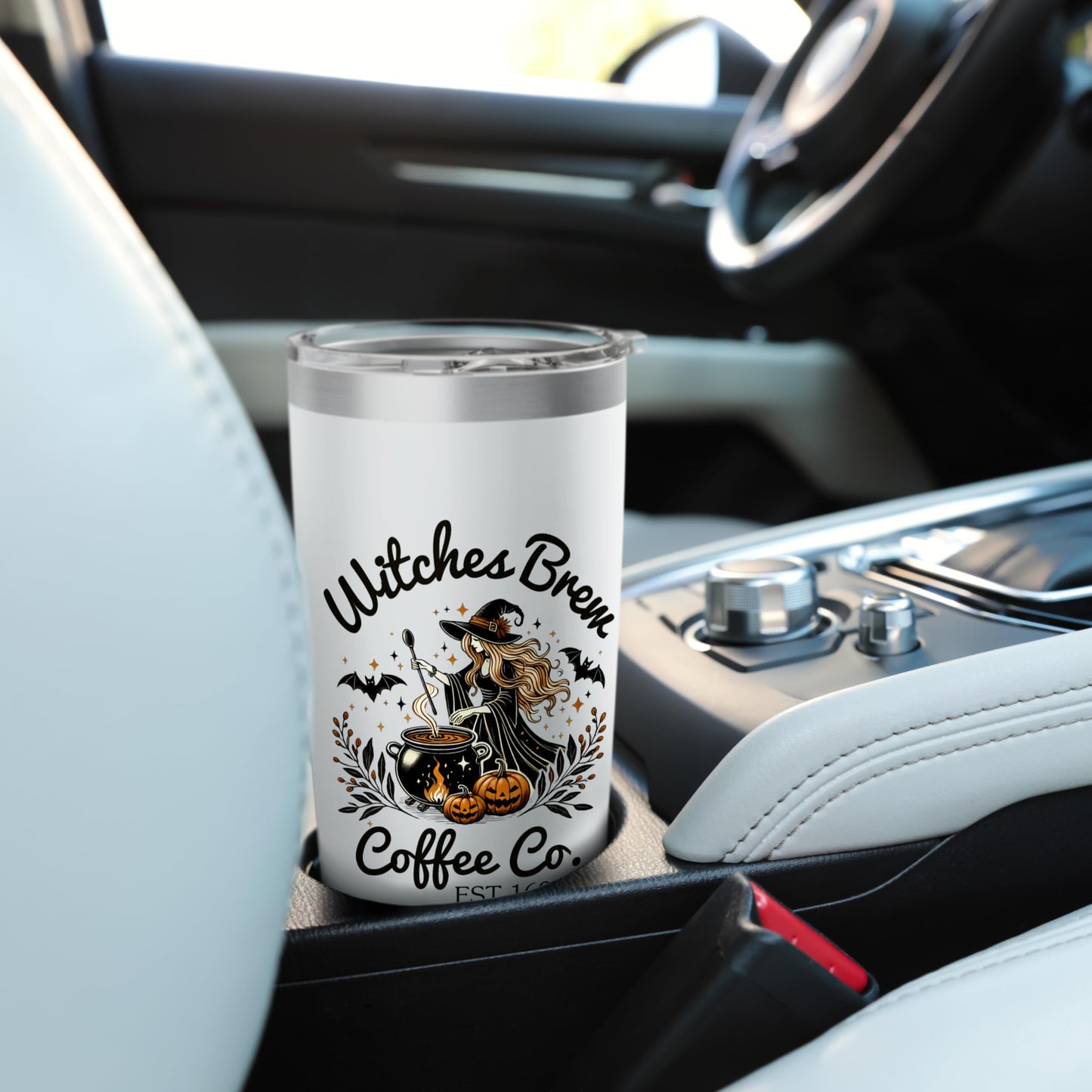 Halloween Witches Brew 20oz Travel Cup Bottle Spooky Coffee Stainless Steel Insulated Tumbler