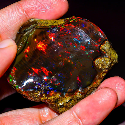 233 Ct Natural Ethiopian Opal Rough | Raw Welo Gemstone 55x50 mm KR45-3