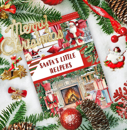 20 Sheets Pre-Cut Christmas Stickers for Scrapbooking, Bullet Journaling, Card Making & Planners - Xmas Sticker Book with Festive Holiday Designs, Self-Adhesive Scrapbook & Junk Journal Supplies