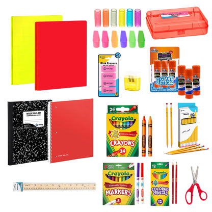 Enday Back to School Supplies Kit - Grades K-5, 83 Piece Back to School Supplies Kit, Kindergarten School Supplies Kids for Girls & Boys