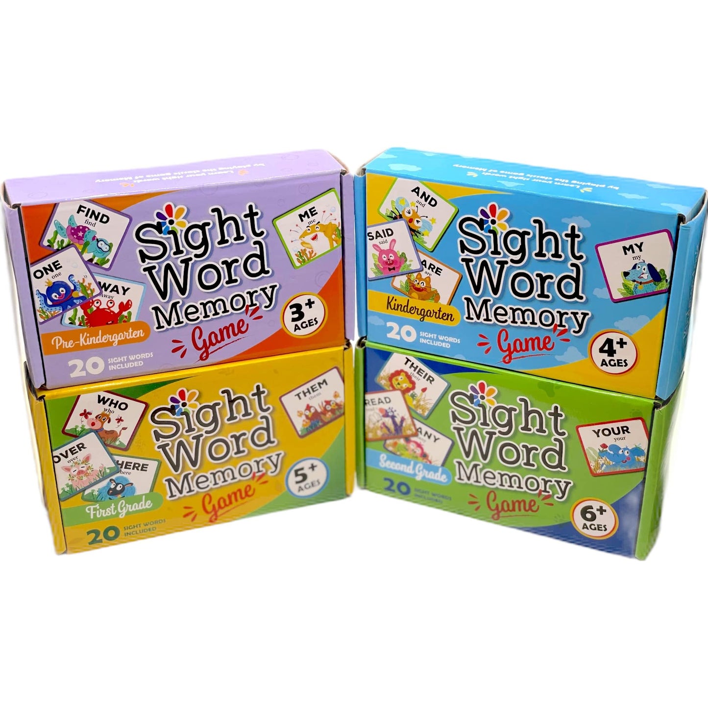 Urban Supply Co Sight Word Memory Game / Matching Game. Reading and Language Building for Grades Pre-Kindergarten Through Second Grade. Early Children's Educational Learn to Read (Kindergarten)