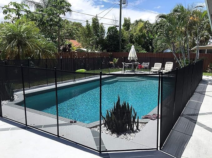 Safety Fence for In Ground Pool Size: 5', Black