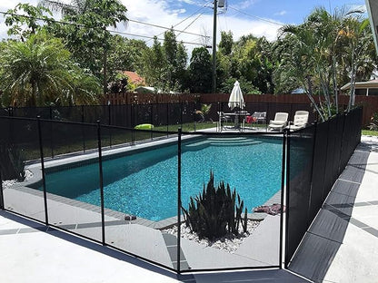 Safety Fence for In Ground Pool Size: 5', Black
