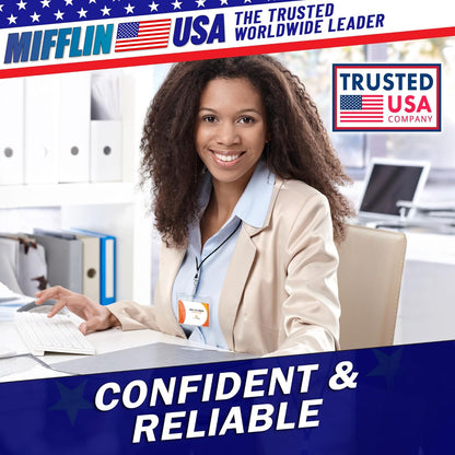 Mifflin-USA Card Protector (4x3 Inch, Clear, Bulk 1000 Pack) Quick Load Horizontal No Zipper Name ID Badge Holder