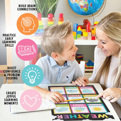 Hadley Designs 16 Educational Posters for Classroom Must Haves - Laminated Pre-K Posters for Toddler Homeschool Essentials, Toddler & Preschool Learning Activities, Kindergarten Classroom Decor