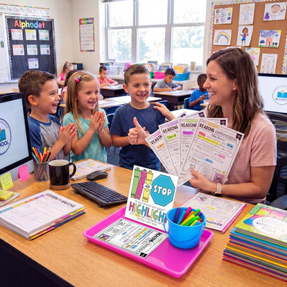 Sabary Classroom Management Tools Highlight Your Name Station No Name Reminder Complete Turn-in Station Kit Teacher Essentials Preschool Elementary Classroom Back to School Student Organization