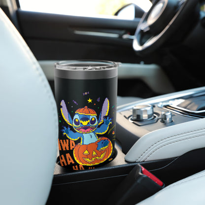 Disney Stitch Jack-o’-Lantern Surprise Mwa Ha Ha Halloween Stainless Steel Insulated Tumbler