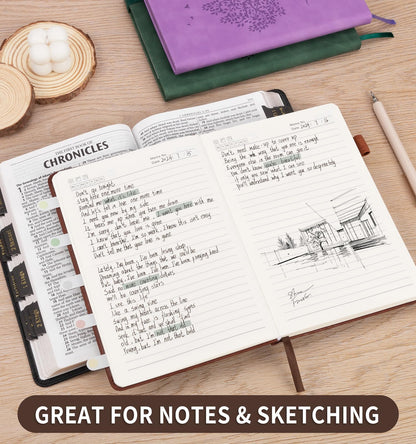 6 Pack Lined Journal Notebook for Women Men, A5 Hardcover Leather Journals for Writing, 200 Pages Thick Paper, Daily Journal Notebook for Work, School, Note Taking, Business, Travel, College Ruled