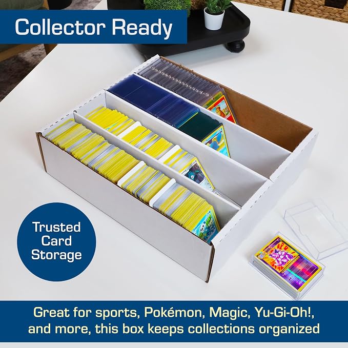 BCW Monster Box - 5ct Trading Card Storage Box | Holds 3200 Cards | Sports & TCG Card Organizer