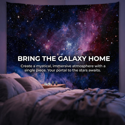 goodbath Large Tapstry, Space Universe Galaxy and Star in Outer Space Tapestries Wall Hangings for Living Room Bedroom Dorm, 90 x 60 Inch, Colorful