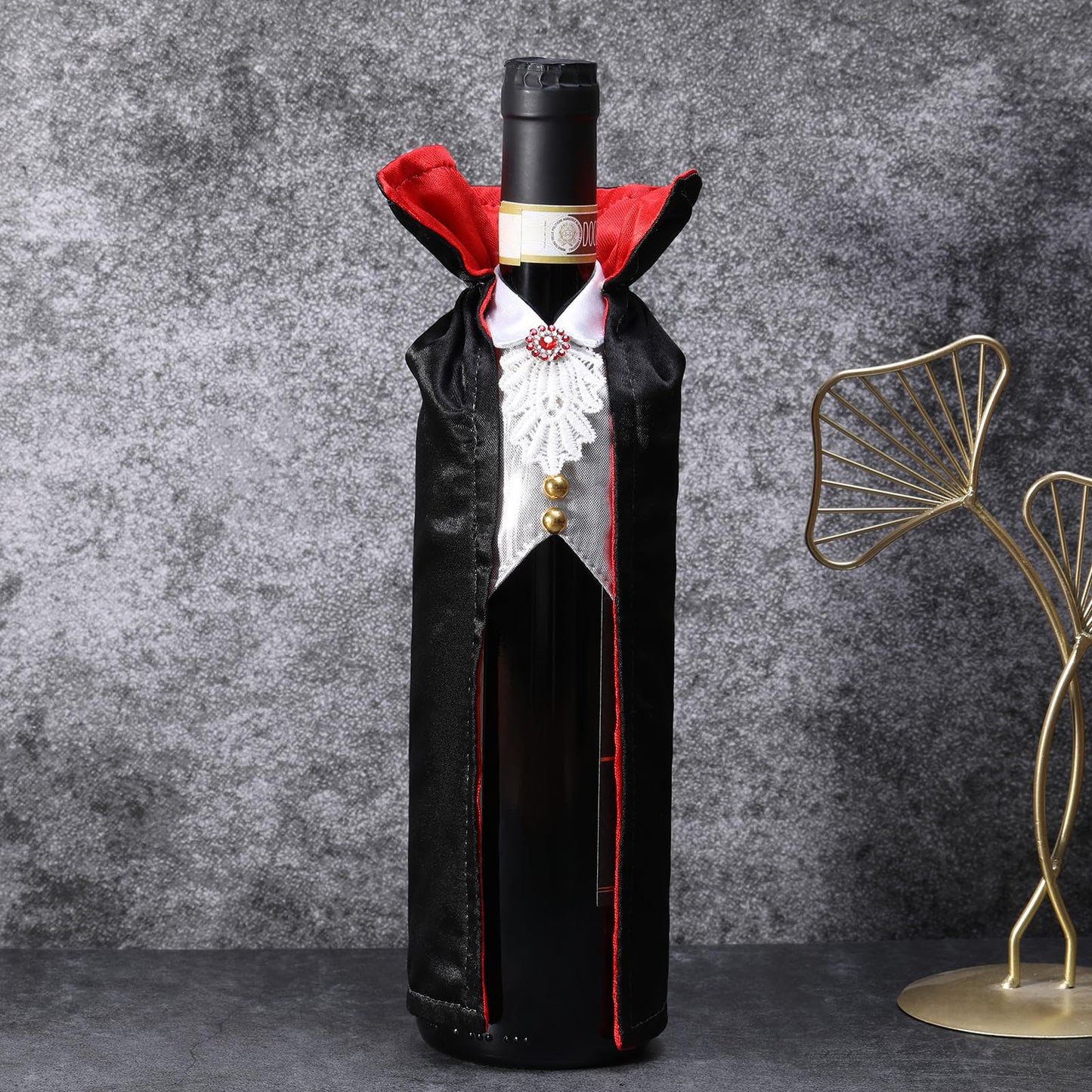 SIRIPHUM Halloween Wine Bottle Cover Decoration - Dracula & Vampire Wine Holder Gifts