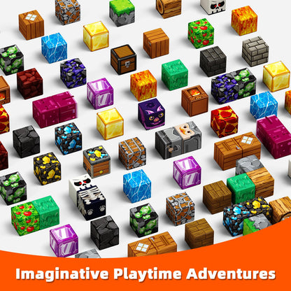 200PCS Magnetic Blocks, Magnetic Building Cube Set for Kids Ages 3+, Constructions STEM Stacking Tiles Toy Building Birthday Gifts for Boys Girls