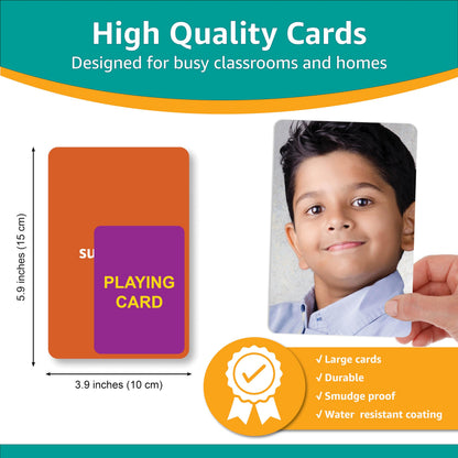 Picture My Picture Emotions Volume 2 Flash Card Set – Speech Therapy Tool for Vocabulary, Communication & Thinking, Scratch-Resistant with Activity Guide, Suitable for Education, ESL & ABA – Set of 40