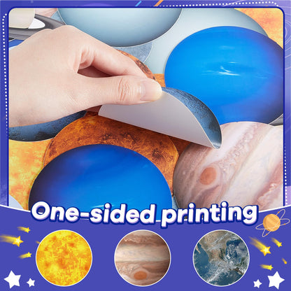 60 Pcs Solar System Cutouts for Bulletin Board Planet Cutouts for Teachers Back to School Classroom Decorations Astronomy Bulletin Board Outer Space Science Classroom Bedroom Universe Theme Party