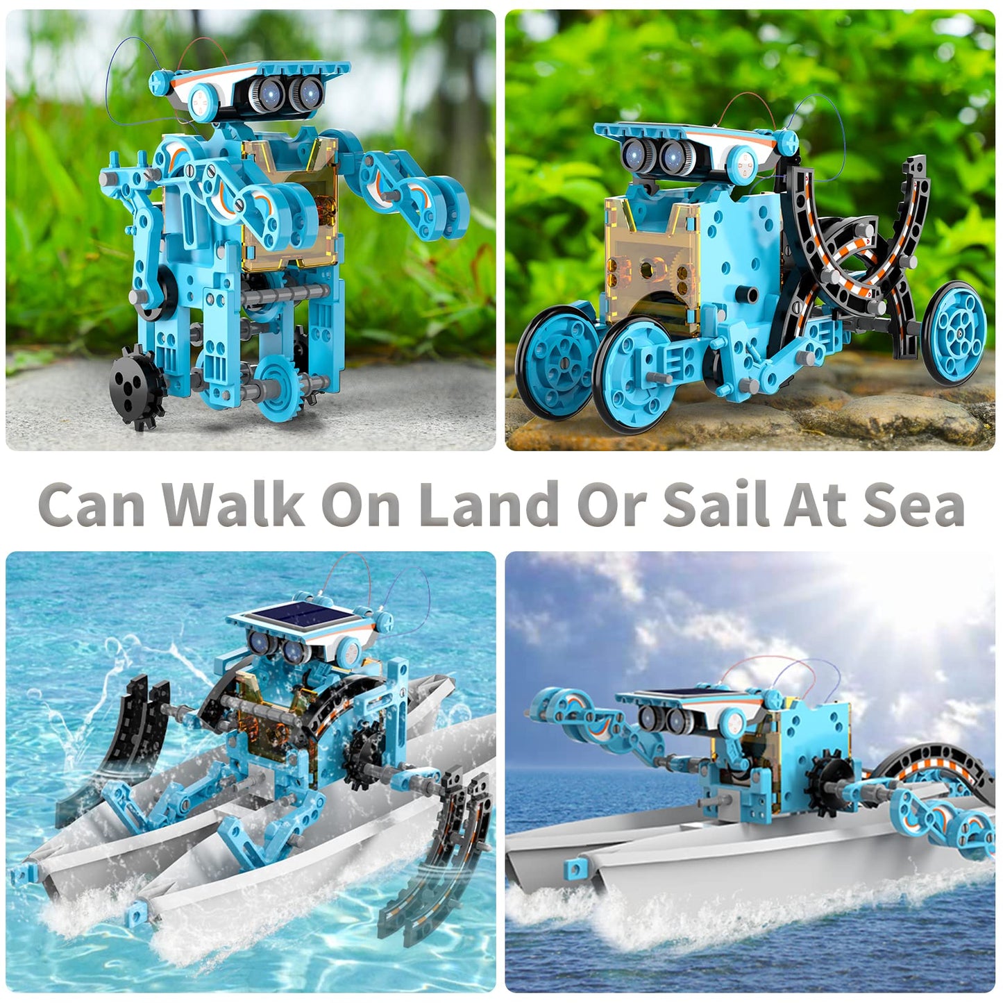 Lucky Doug 12-in-1 STEM Solar Robot Kit Toys Gifts for Kids 8 9 10 11 12 13 Years Old, Educational Building Science Experiment Set Birthday for Kids Boys Girls