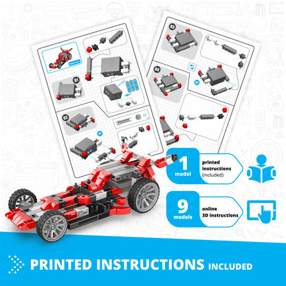 ENGINO- Inventor STEM Toys, Motorized Race Car Construction Toys for Kids 9+, Educational Toys, STEM Projects, STEM Building Toys, Gifts for Boys & Girls