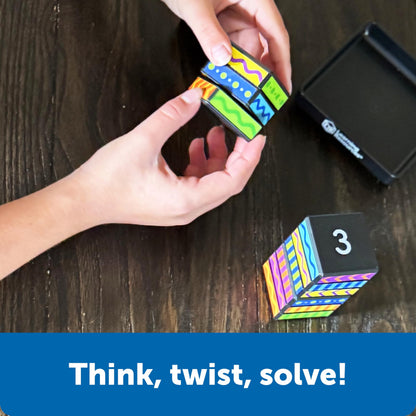 Learning Resources Brainometry Cubed - 3D Brain Teaser Puzzles, Fidget Puzzle Game for Kids, Educational Games, Problem Solving Toys, Fidget Cube, Easy Puzzles for Kids,STEM Kits, Montessori