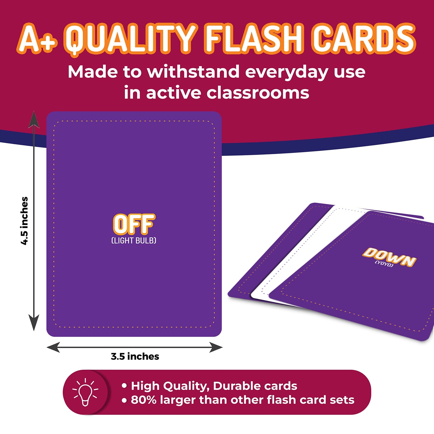 Opposites Flash Cards for Kids & Adults – 50 Realistic Matching Picture Cards for Speech Therapy, Dementia Activities, ESL, Autism Learning, Memory & Language Development, Classroom & Home Use