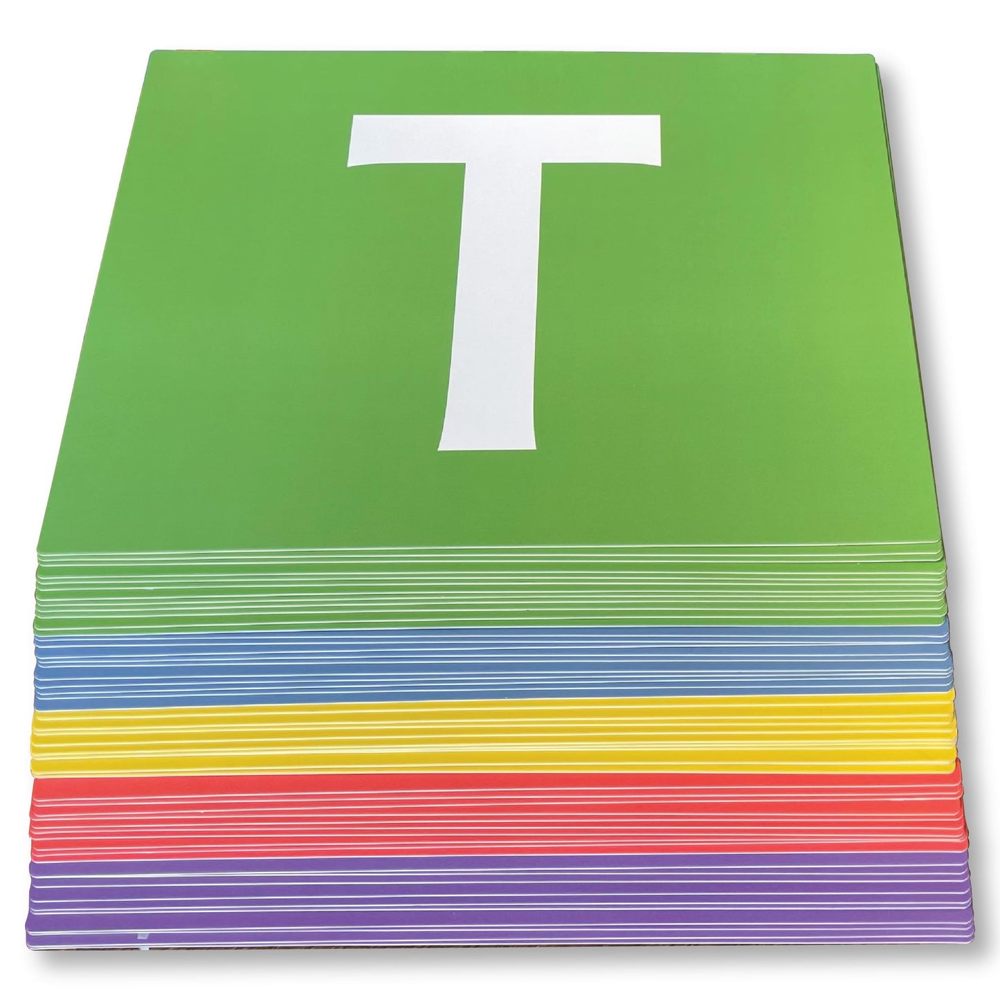 THE BAMBINO TREE Jumbo Alphabet Flash Cards - 11" x 8" Big Thick ABC Flash Cards for Kids Ages 3-6 - XL Size Great for Kindergarten Classrooms
