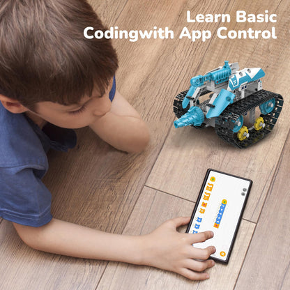 Ansnibe Robot Building Kit with APP/Remote Control STEM Gifts for Boys Age 6-16,Technic Coding Robotic Toys for Kids Birthday, Buildable 5in1 Models with 720 Pieces