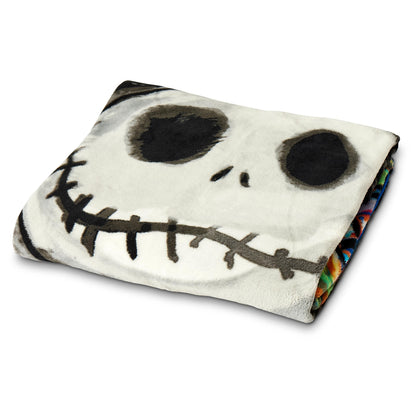 Northwest Nightmare Before Christmas Micro Raschel Throw Blanket, Ultra Soft Throw, 46 x 60 Inches, Dark Creep