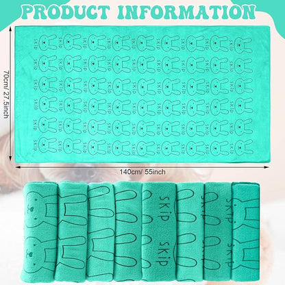 Peryiter 8 Pcs Dog Drying Towels Bulk 55'' x 28'' Pet Grooming Absorbent Microfiber Dog Bath Towels Quick Drying Puppy Bathing Towel for Small Medium Large Cats Pets Bathing Grooming(Cyan)