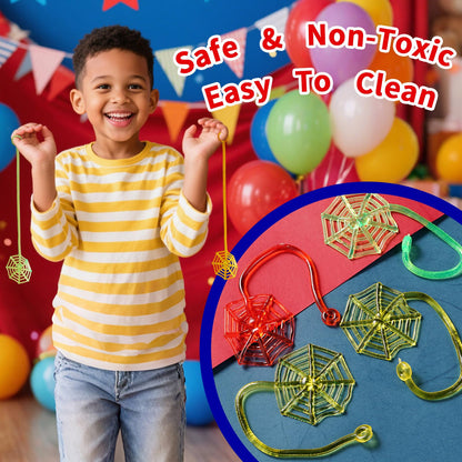 Vanblue 84Pcs Spider Party Favors Hero Theme Birthday Party Decorations Supplies for Kids,Gift Bag,Button Pins,Keychains Goodie Bag Stuffers,Classroom Rewards Gifts,Pinata Stuffers for Boys Movie Fans