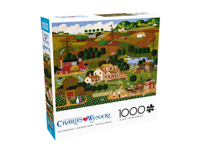 Buffalo Games Charles Wysocki - Old Homestead - 1000 Piece Jigsaw Puzzle - 26.75 x 19.75 in - Puzzles for Adults 1000 Pieces - Full Color Poster Included - Relaxing Screen Free Activity