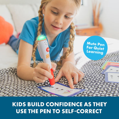 Educational Insights Hot Dots Kindergarten Prep Set - Toddler ABC Flash Cards with Interactive Pen, Kindergarten Learning Activities, Reading & Math Workbooks, Learn to Read for Kids ages 4+
