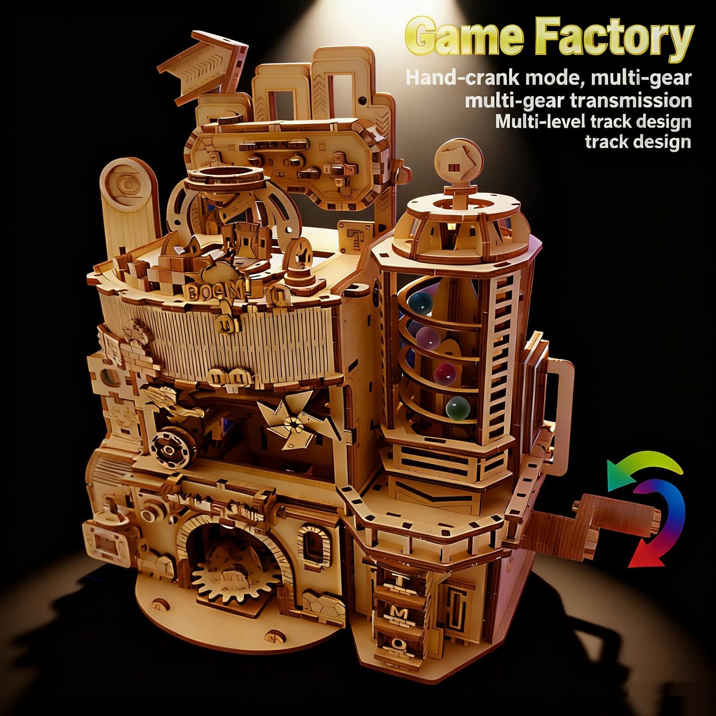 Wooden 3D Puzzle for Adults DIY Model Kits Wood Mechanical Crafts Set to Build Gift for Women Men Age 14+ Years Old