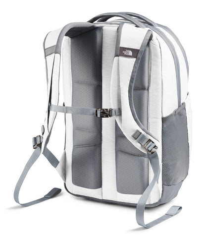 The North Face Women's Vault Everyday Laptop Backpack - Commuter Travel Bag, Water-Repellent, Spacious Main Compartment, TNF White Metallic Mélange/Mid Grey-NPF, One Size