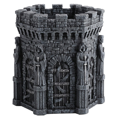 Veronese Design 4 7/8 Inch Wardens of the Damned Pen Holder Resin Desktop Organizer Skeleton Reaper Home Decor Sculpture