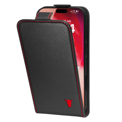 TORRO Flip Case Compatible with iPhone 17 Pro Max 6.9” 2025 – Premium Leather Vertical Flip Wallet Case with Card Slots (Compatible with Official MagSafe Chargers) (Black)