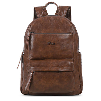 ZOCAI Large Leather Backpack Purse for Women – Vegan Retro Leather Travel Backpack for Women with Compartment, Multiple Pockets Roomy Large Capacity Daypack for Work Traveling.