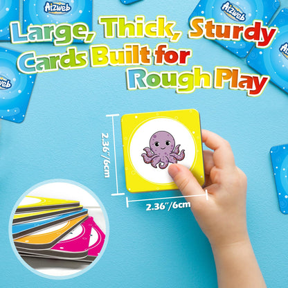 Aizweb Match Game,Memory Game,40 Pcs Toddler Card Games for Boys Girls Kids Ages 3 4 5 6,Flash Cards for Preschool Kindergarten Learning Activities,Educational Toys Homechool Supplies