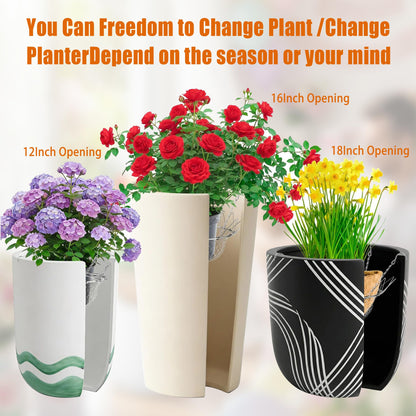 AVRIHVVE Plant Risers for Inside Pots for Any Height, 1pcs Plant Lifters for Inside Pots for Opening 12-18" Wide,Adjustable Planter Insert,Lift Kit Planter Insert (1 pcs)