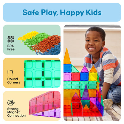 PicassoTiles 12pc Supersized Magnetic Building Tile Base Plate Jumbo XL Foundation Stabilizer Boards STEM Engineering Construction Kit for Kids Educational Learning Toy Magnet Blocks Stacking Set PT12