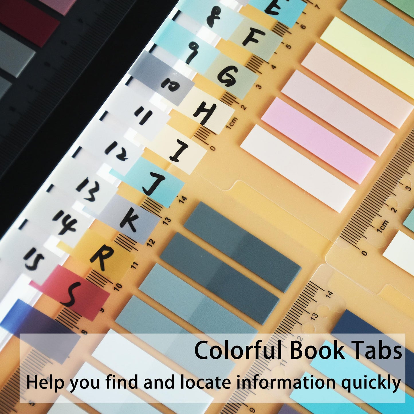 YOUDEFUL 1600pcs Translucent Page Markers,Morandi Sticky Note Tabs with Binders,Repositionable Book Flags Tabs Strip for Annotating Books,Clear Sticky Notes,Page Tabs,Index Tabs